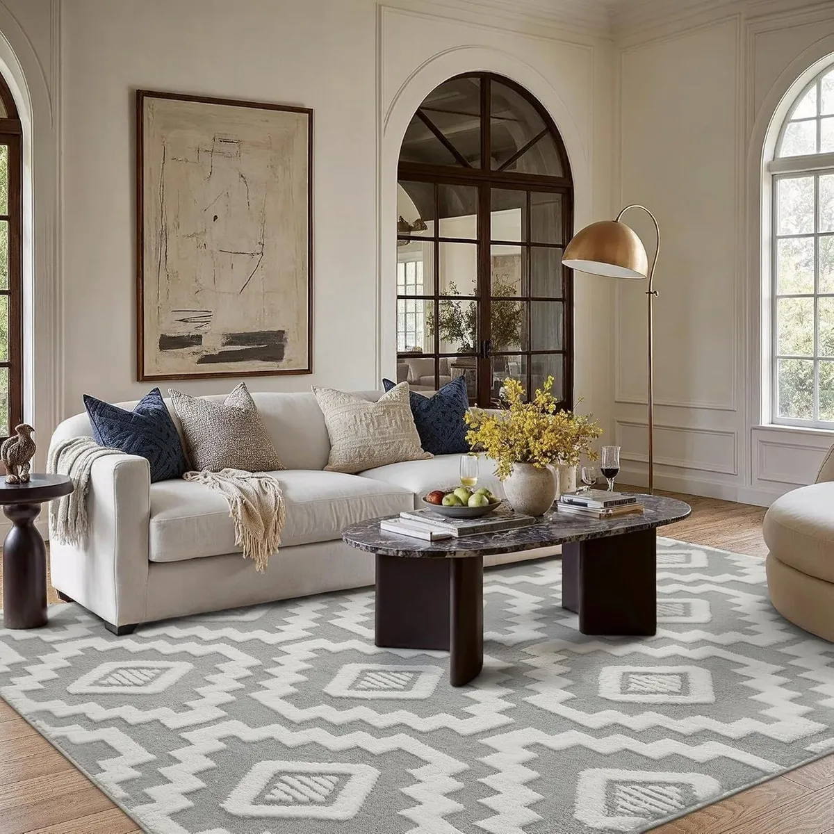 Rug Door Mat Small Washable Fluffy Area Rugs - Image 3