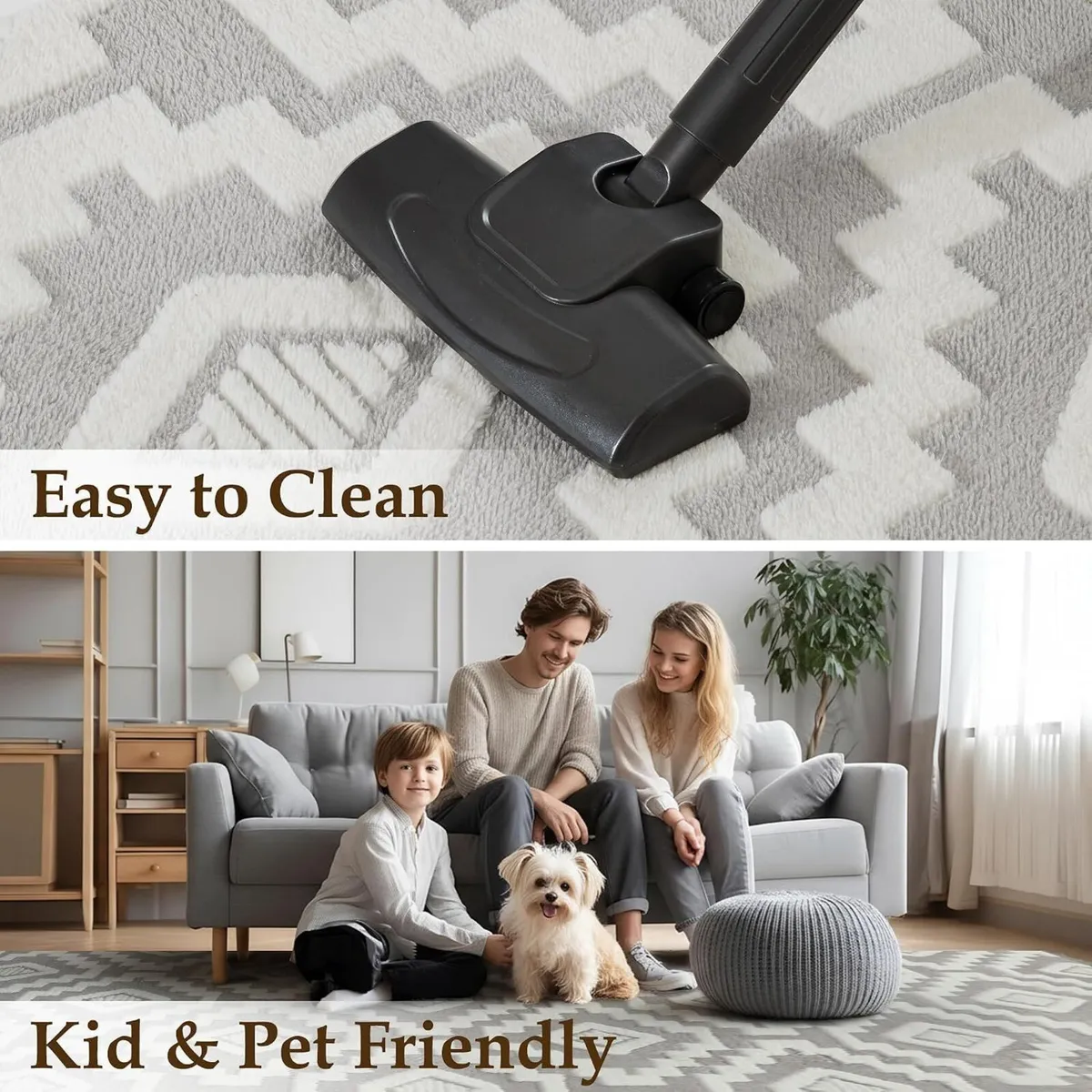 Rug Door Mat Small Washable Fluffy Area Rugs - Image 4