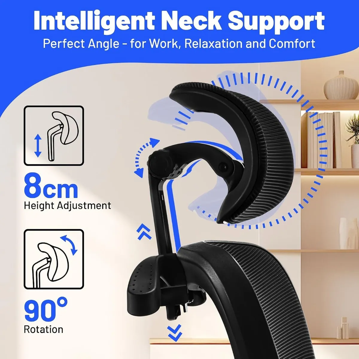 Ergonomic Office Chair with Headrest Lumbar - Image 3