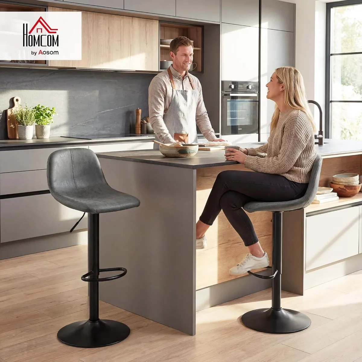 Bar Stools Modern Swivel Barstools Height - Image 2
