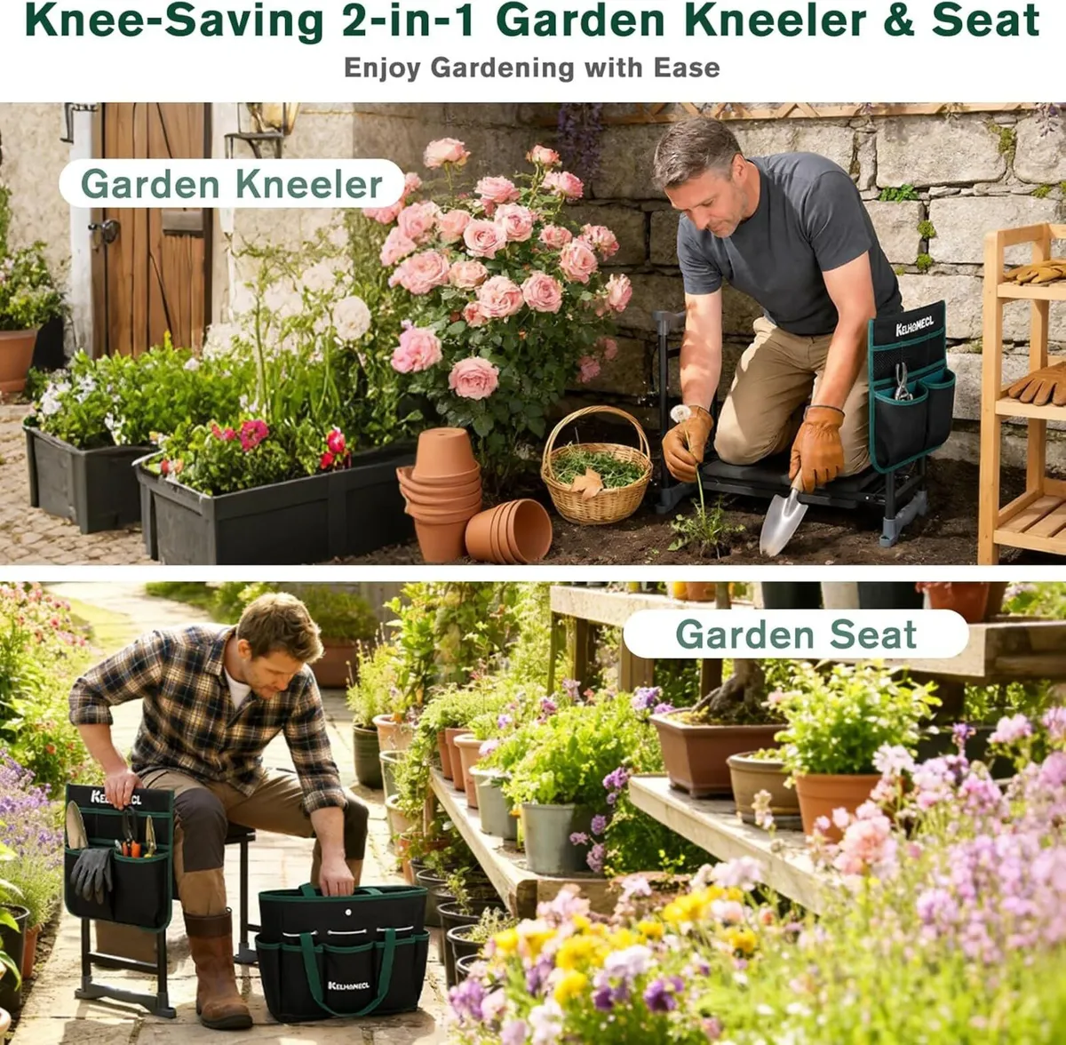 Garden Kneeler and Seat Extra Wide Thick Eva - Image 3