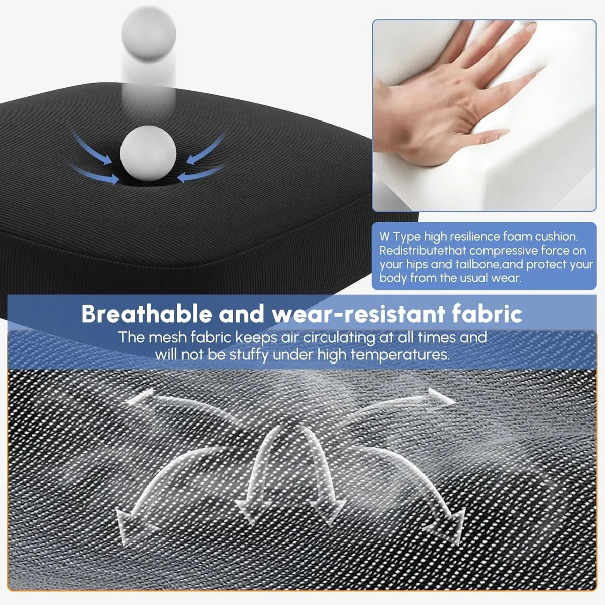 Office Chair with Footrest Headrest Ergonomic - Image 3