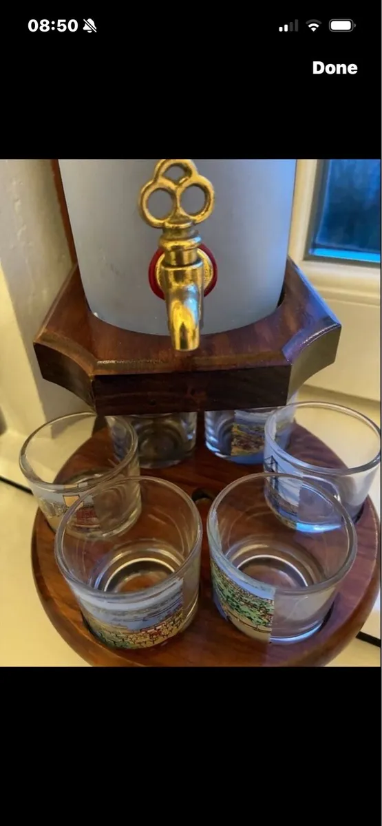 Dry Rare Timber & Glass Conac Decanter Set - Image 3