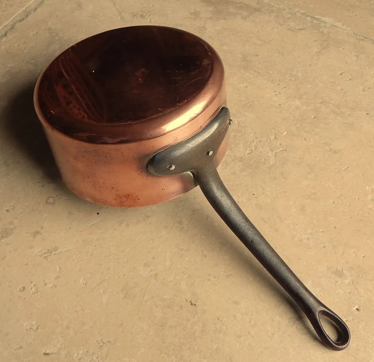 Vintage French Copper Saucepan - Image 4