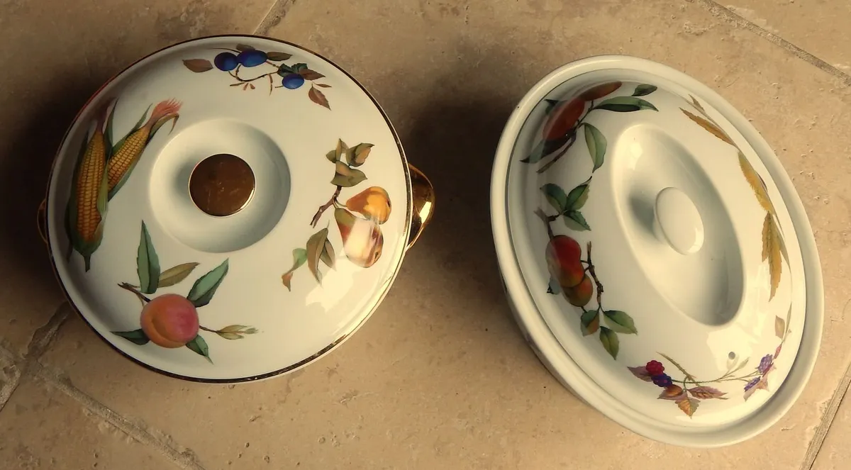 2 Vintage Royal Worcester Evesham Serving Dishes - Image 3