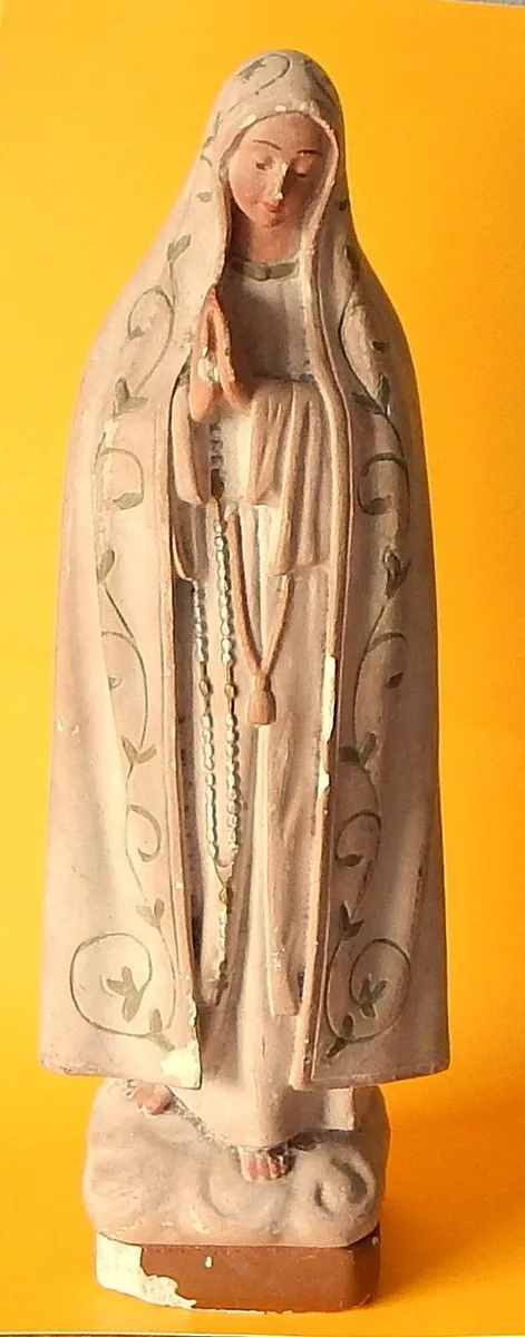 Vintage Statue 0f Our Lady of Fatima - Image 1