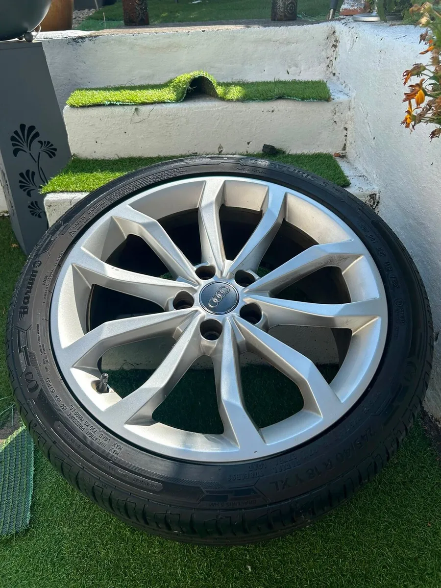 Genuine OEM Audi 18” Alloy Wheels & Tyres x 4 - Image 3