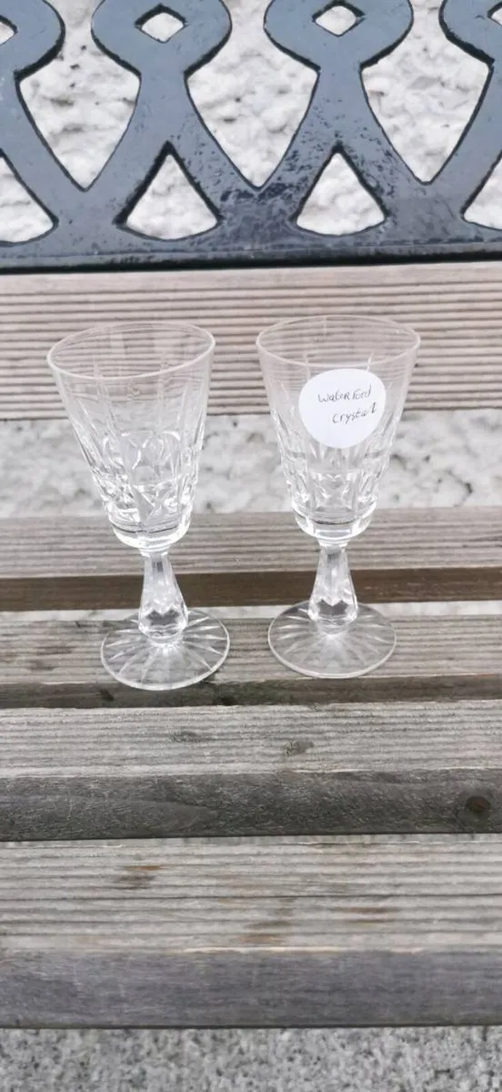 Waterford crystal sherry glasses - Image 1