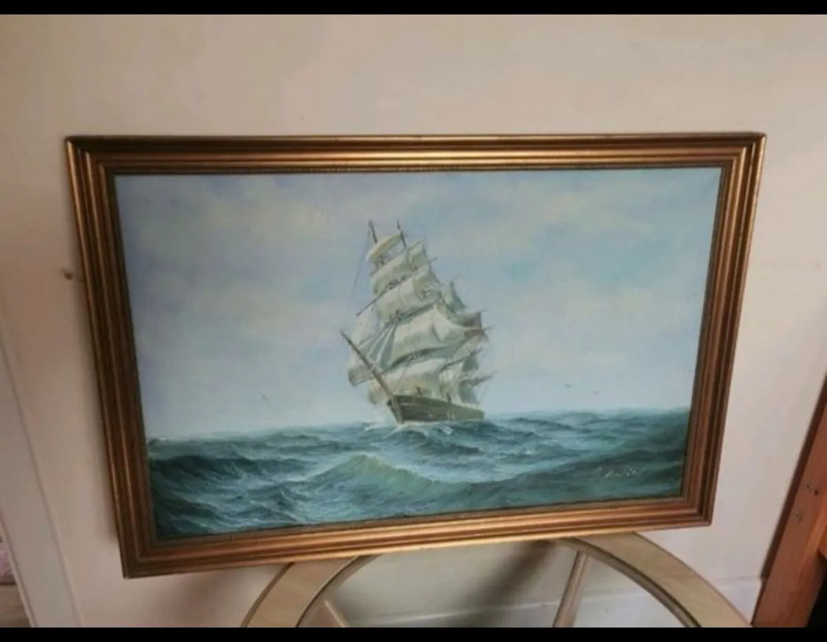 Painting of ship - Image 2