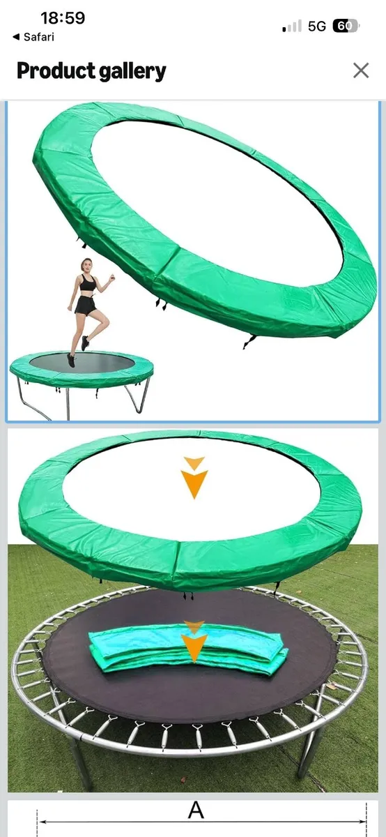 Trampoline spring cover