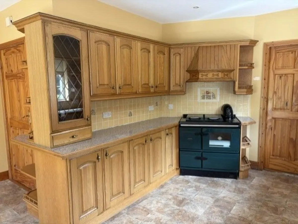 Solid Oak Kitchen for Sale without applicances - Image 1