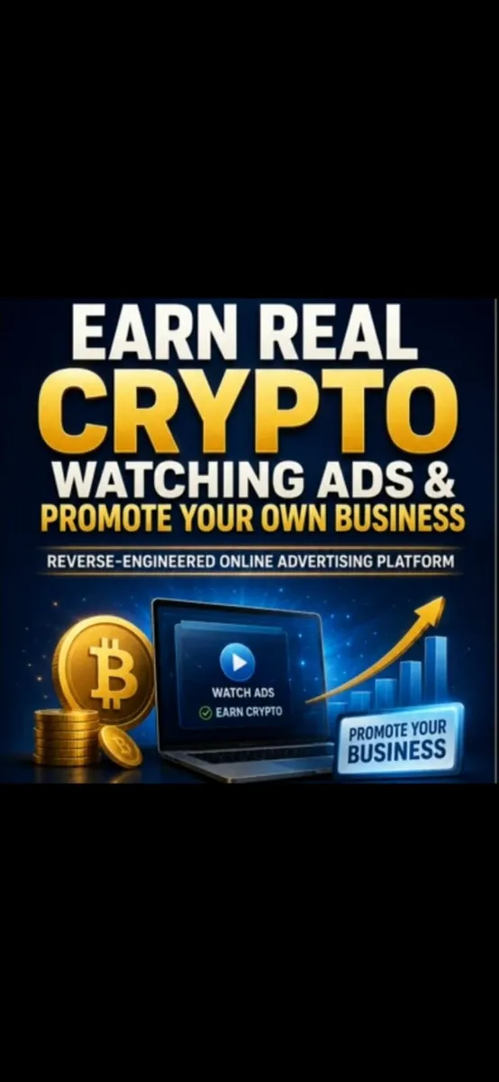 Earn Real Crypto Watching Ads & Promote Business - Image 1