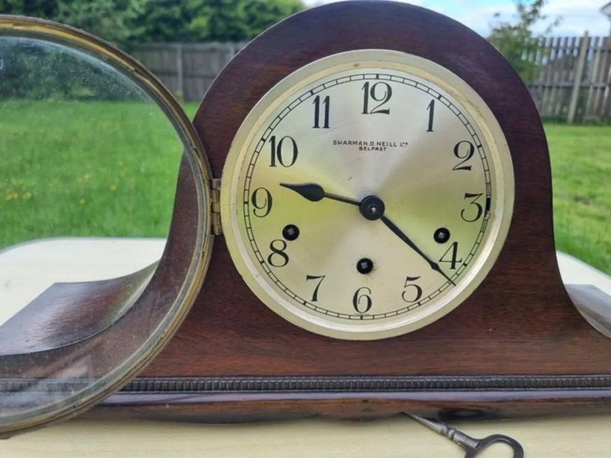 Antique mantel clock  Sharman D. Neill Ltd Belfast - Image 4
