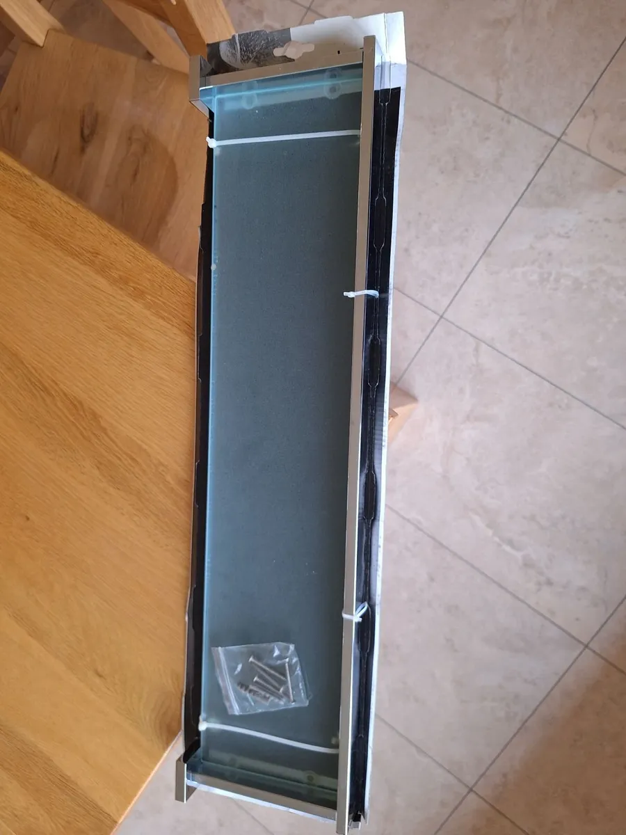 Bathroom Stainless Steel Glass Shelf - Image 3