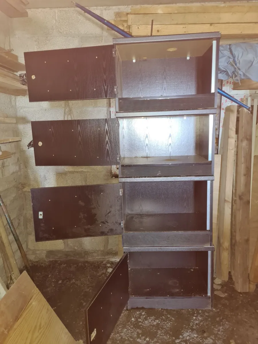 8 x Large sturdy wooden storage stacking boxes - Image 1