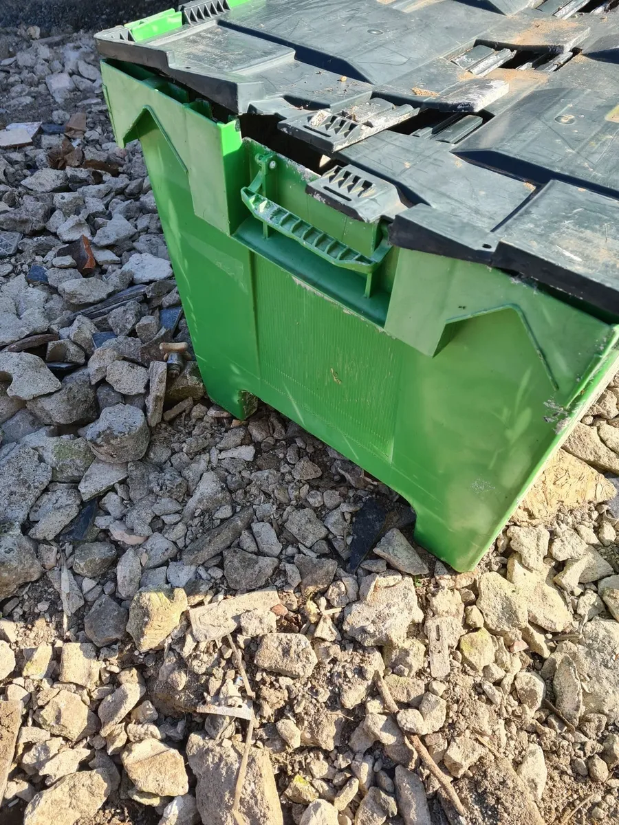 Large robust storage bins used for mixing plaster - Image 3