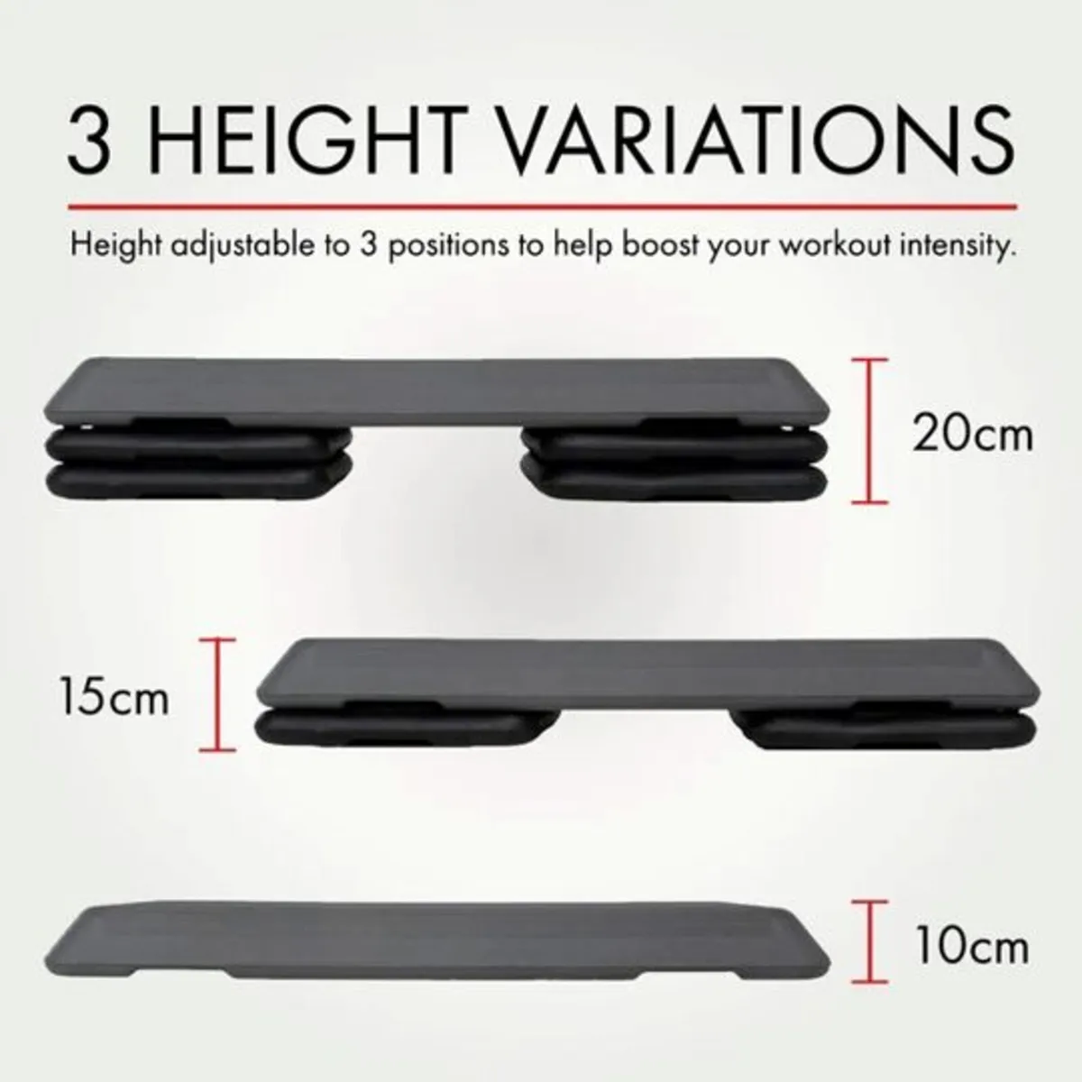 HIT FITNESS Aerobic Step Adjustable Exercise Step - Image 3