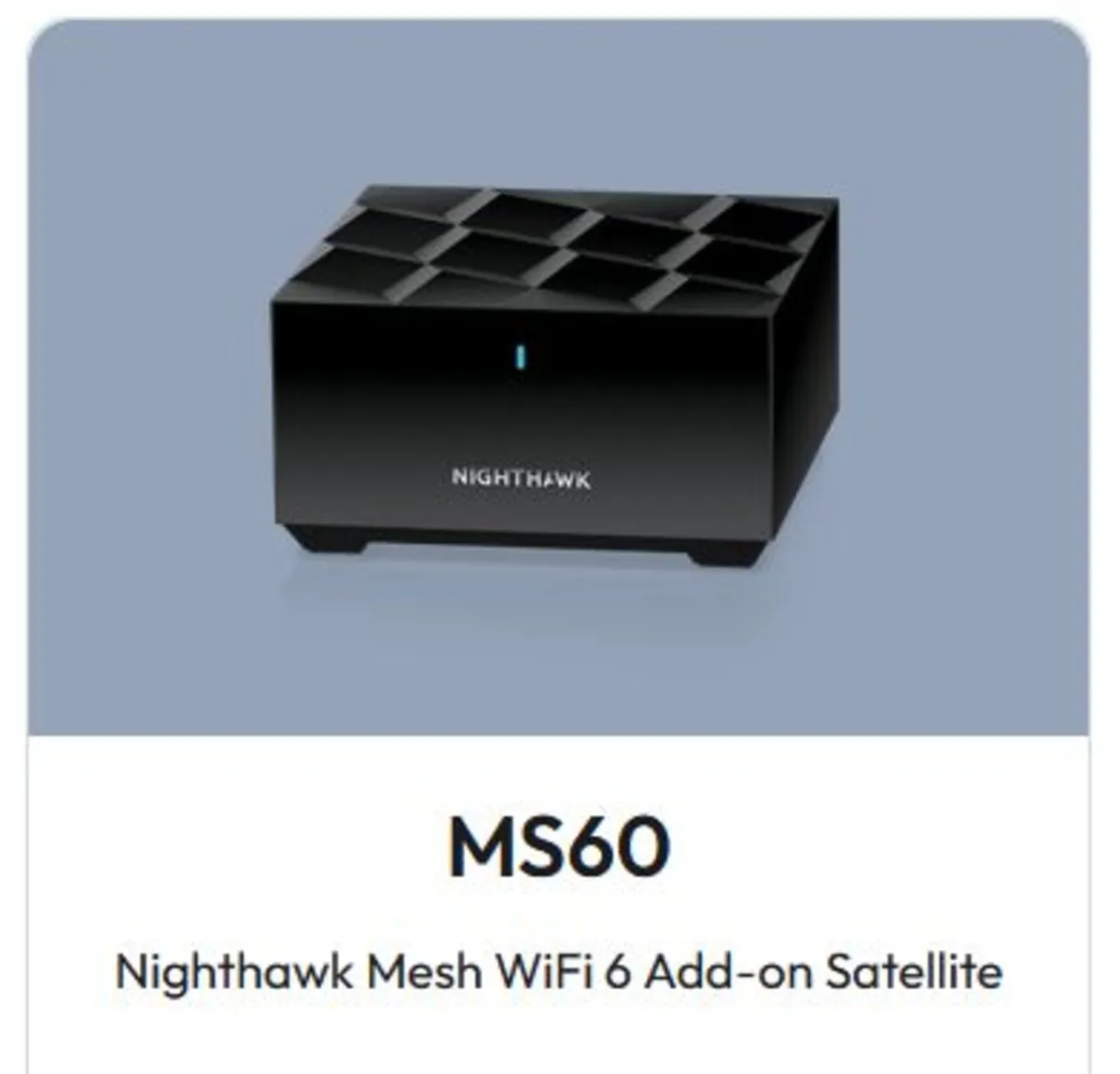 Netgear Nighthawk Wi-Fi extender -mesh satellites - Image 1