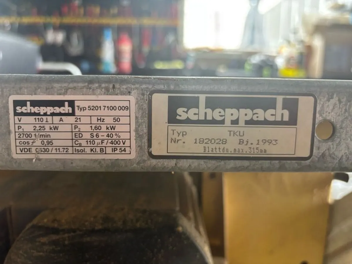110v Scheppach table saw - Image 2