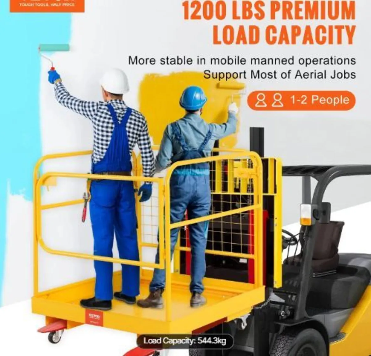 Forklift Safety Cage, 544.3 kg Load Capacity - Image 1