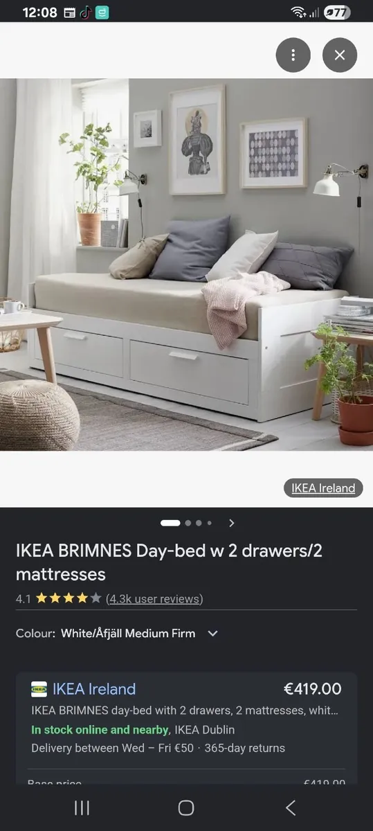 Day bed from Ikea - Image 1
