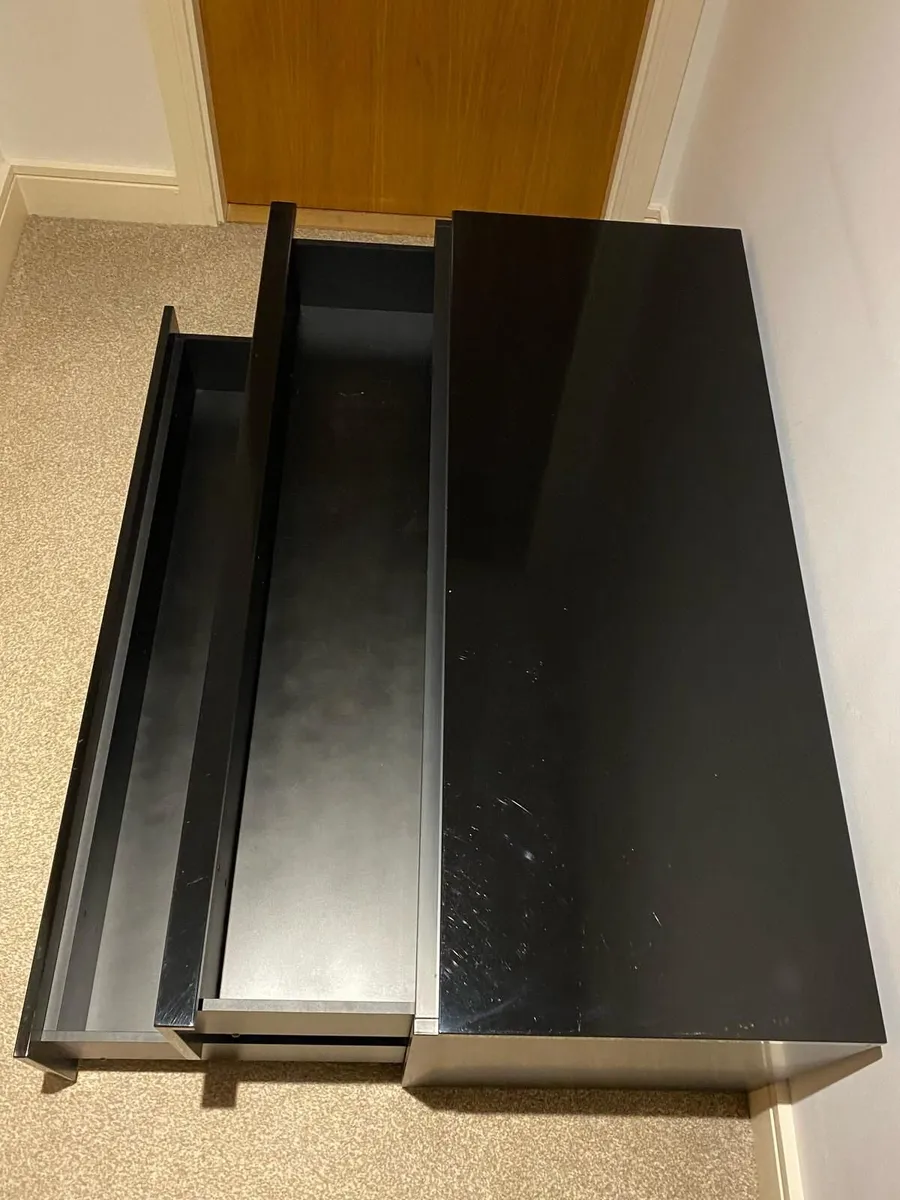 🖤 Solid Wood in Black TV Unit with Storage 🖤 - Image 3