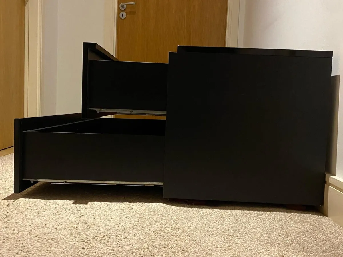 🖤 Solid Wood in Black TV Unit with Storage 🖤 - Image 4