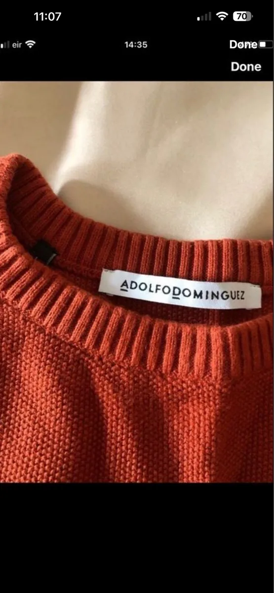 Mens designer jumper size L €10 - Image 3