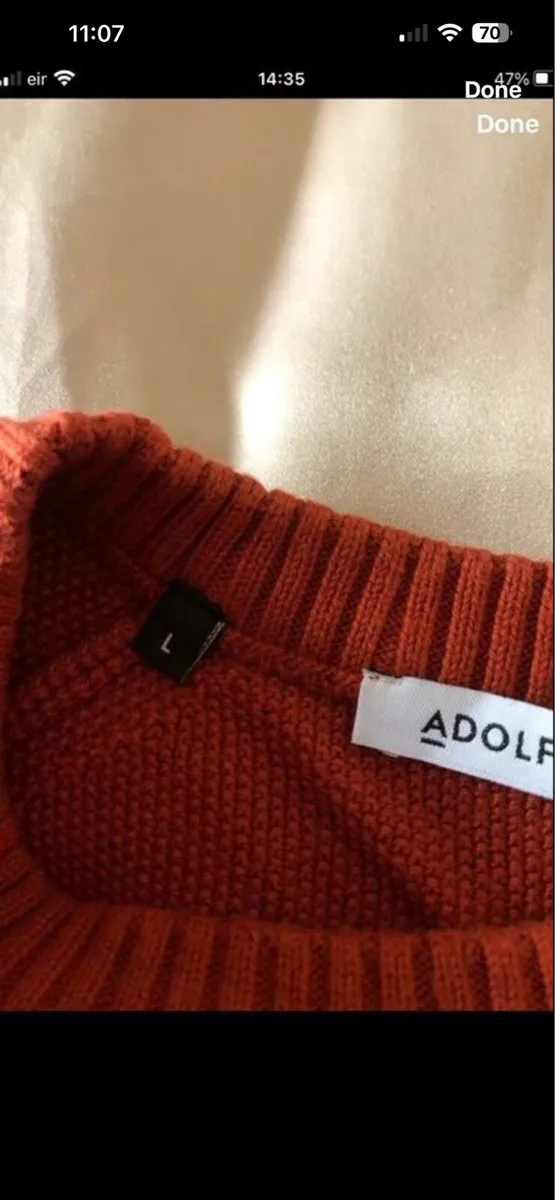 Mens designer jumper size L €10 - Image 4