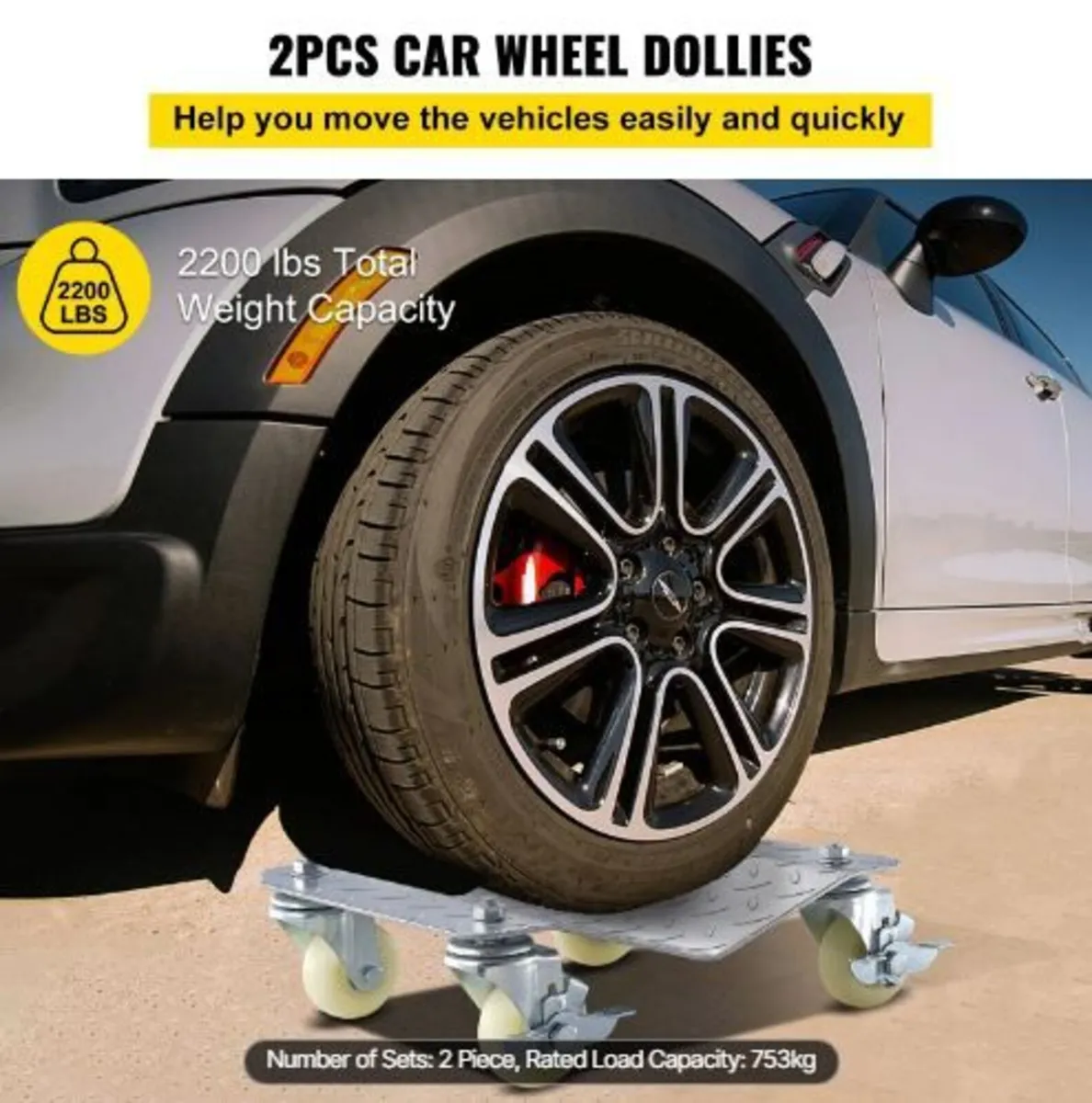 Vehicle Positioning Wheel Dollies - 680Kg - Image 2
