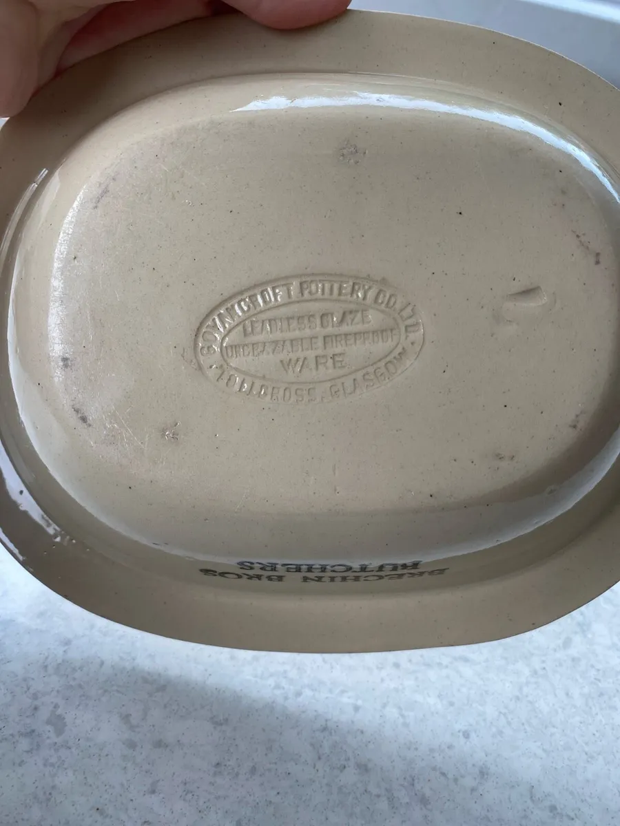Antique Brechin Bros Butchers advertising Dish - Image 3