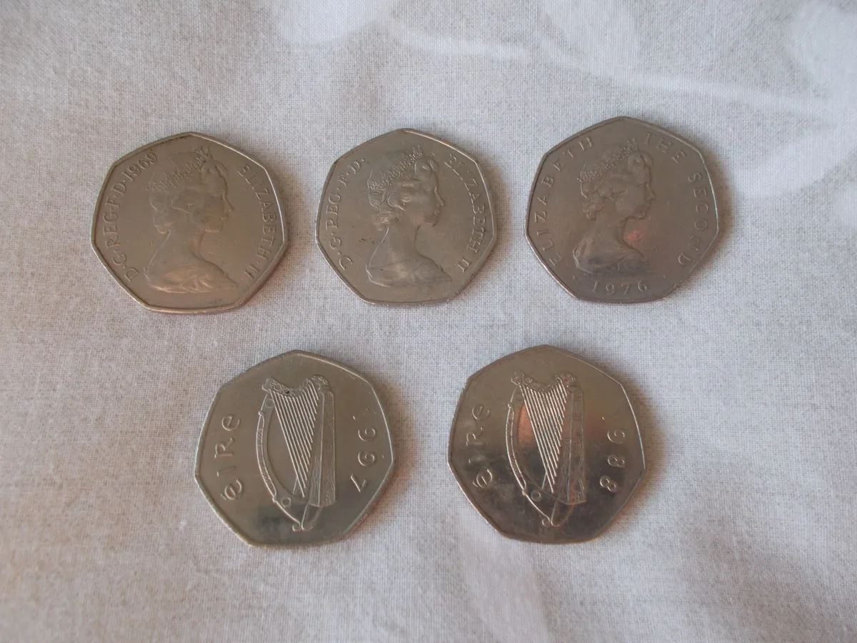 Five 50p Coins - Image 2
