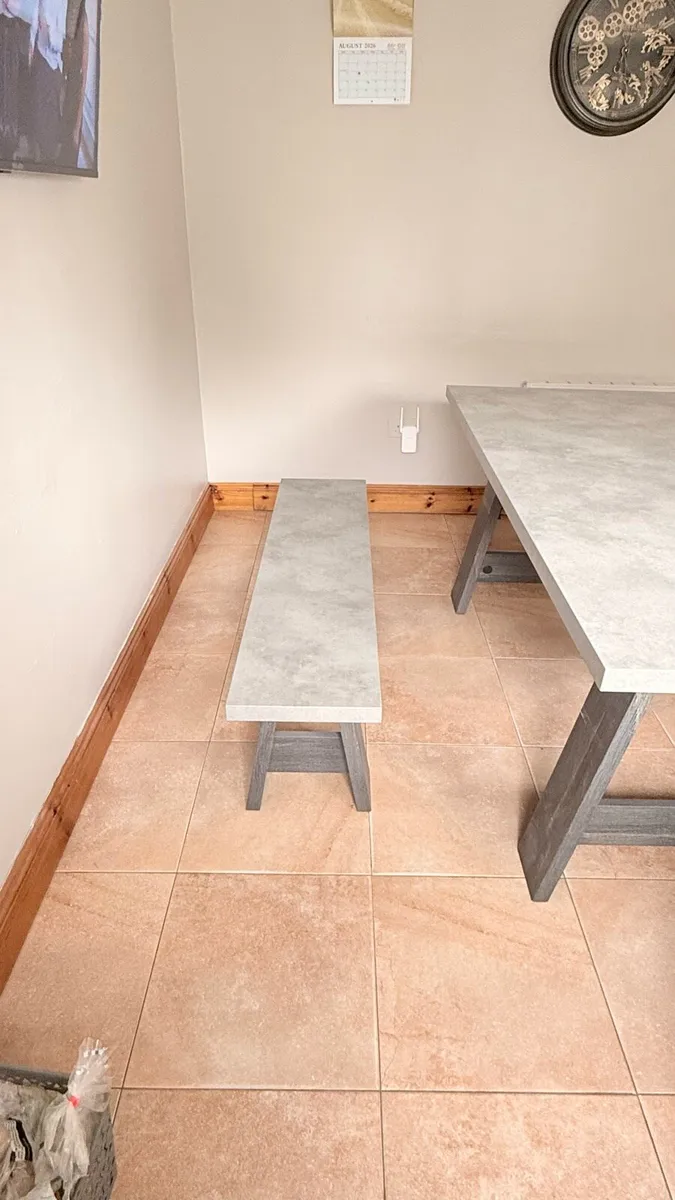 Dining Table with 2 Benches - Image 2