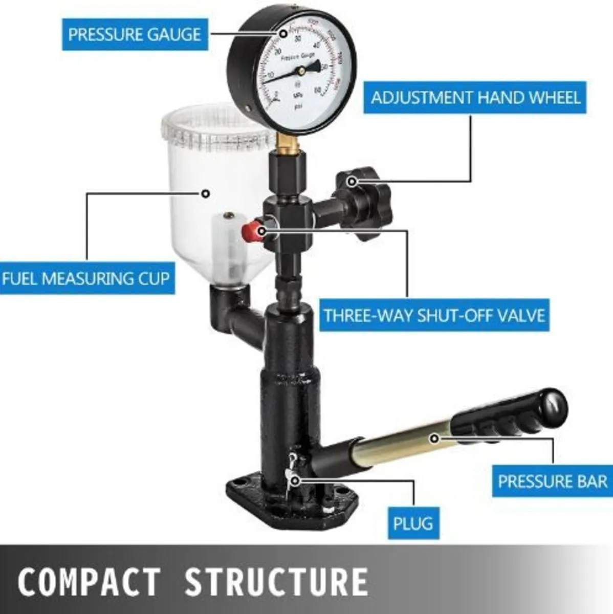 600 Bar Injector Tester 0.8L Fuel Pressure - Image 3