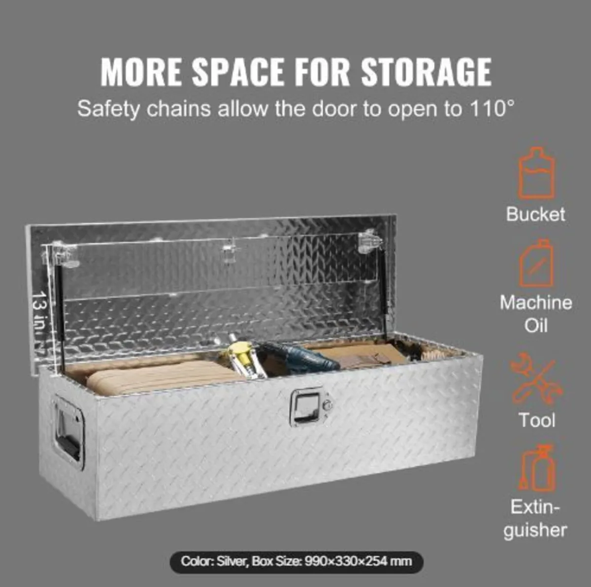 Heavy Duty Aluminum Truck Bed Tool Box - Image 1