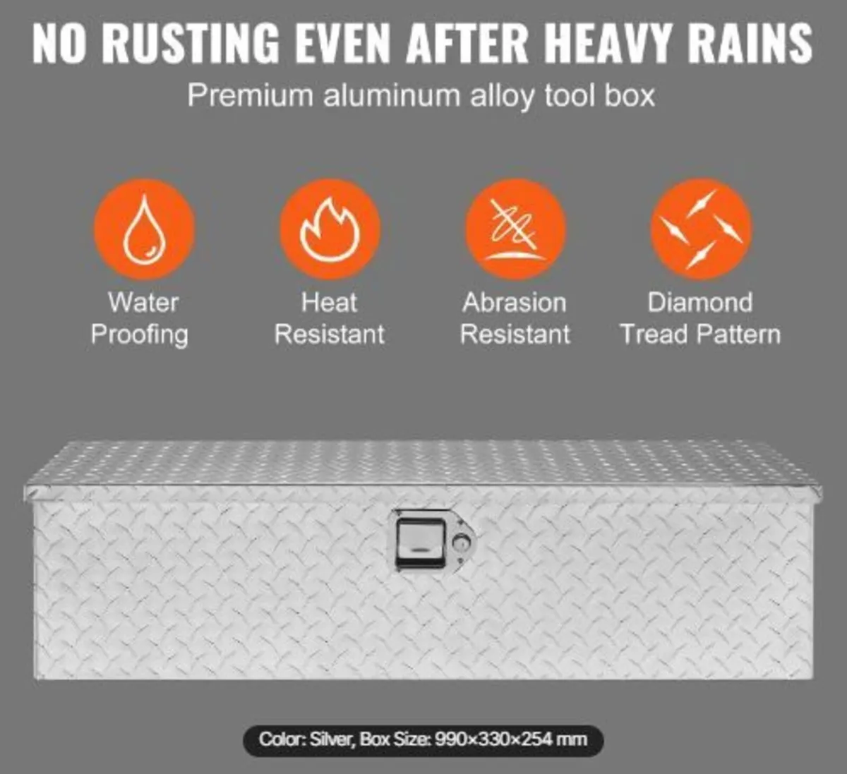 Heavy Duty Aluminum Truck Bed Tool Box - Image 2