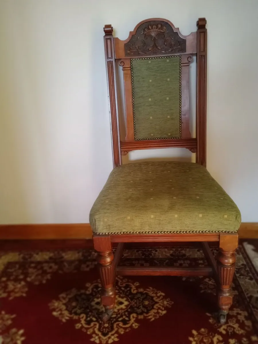 Furniture 2 edwardian chairs - Image 2