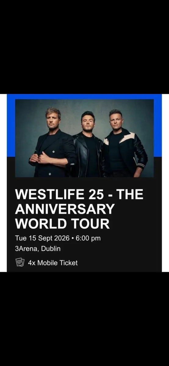 Westlife Tickets