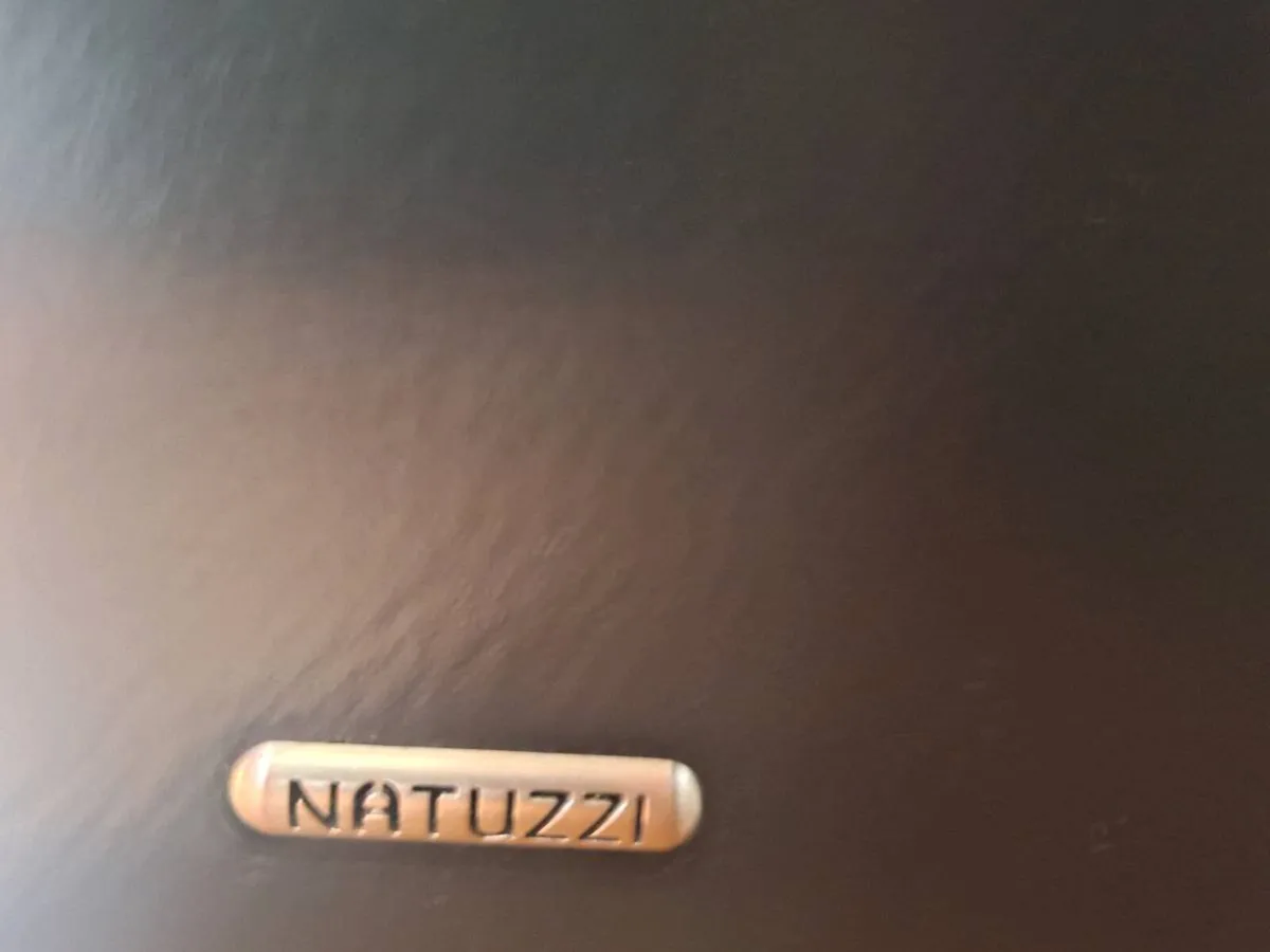 FREE Black Natuzzi Genuine Leather Recliner Set - Image 4