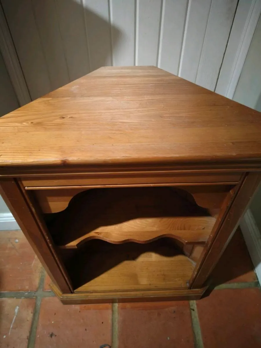 Pine corner unit dining room Cabinet. Solid pine, - Image 2