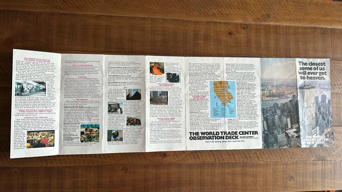 The famous 1980’s World Trade Center  pamphlet - Image 4