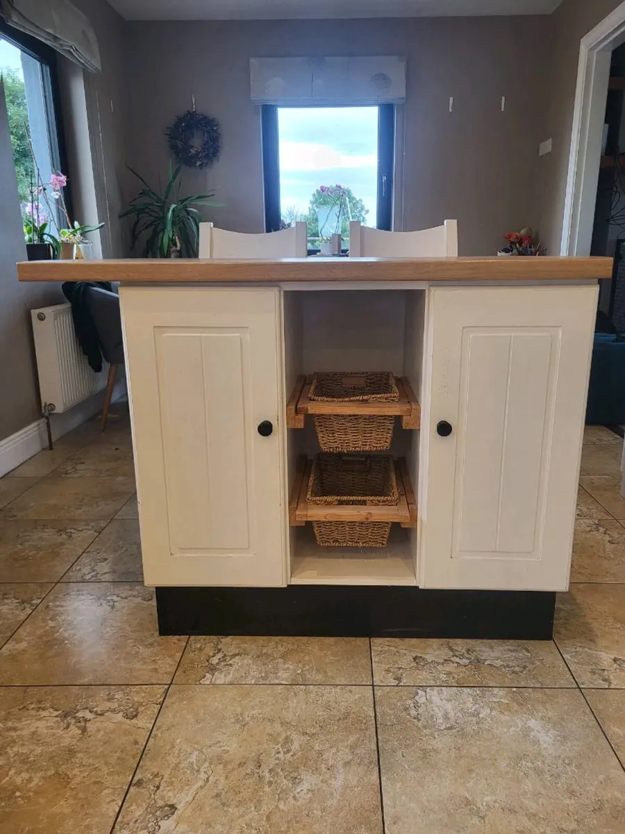 Kitchen Island + Bar Stools - Image 2