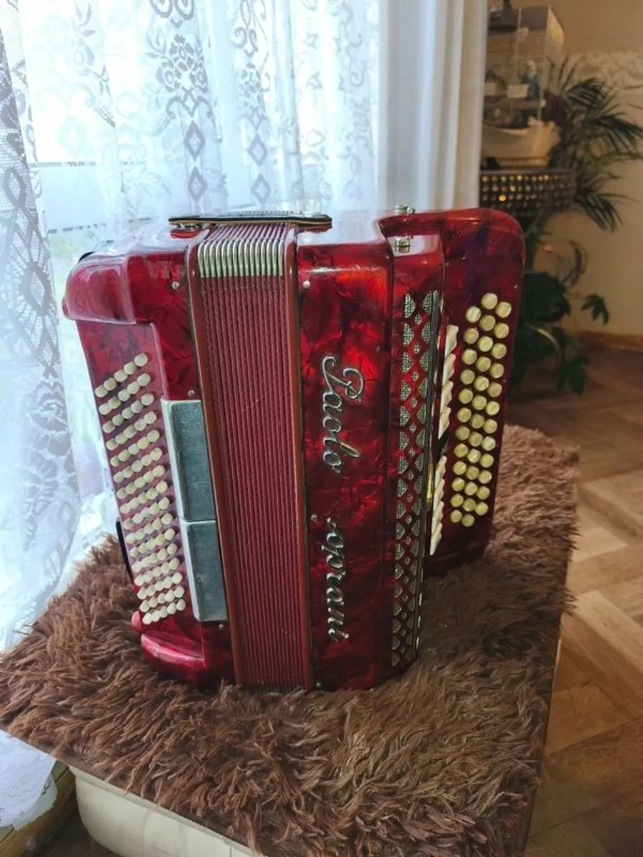 Vintage Paolo Soprani 3-Row Button Accordion – B/C - Image 1