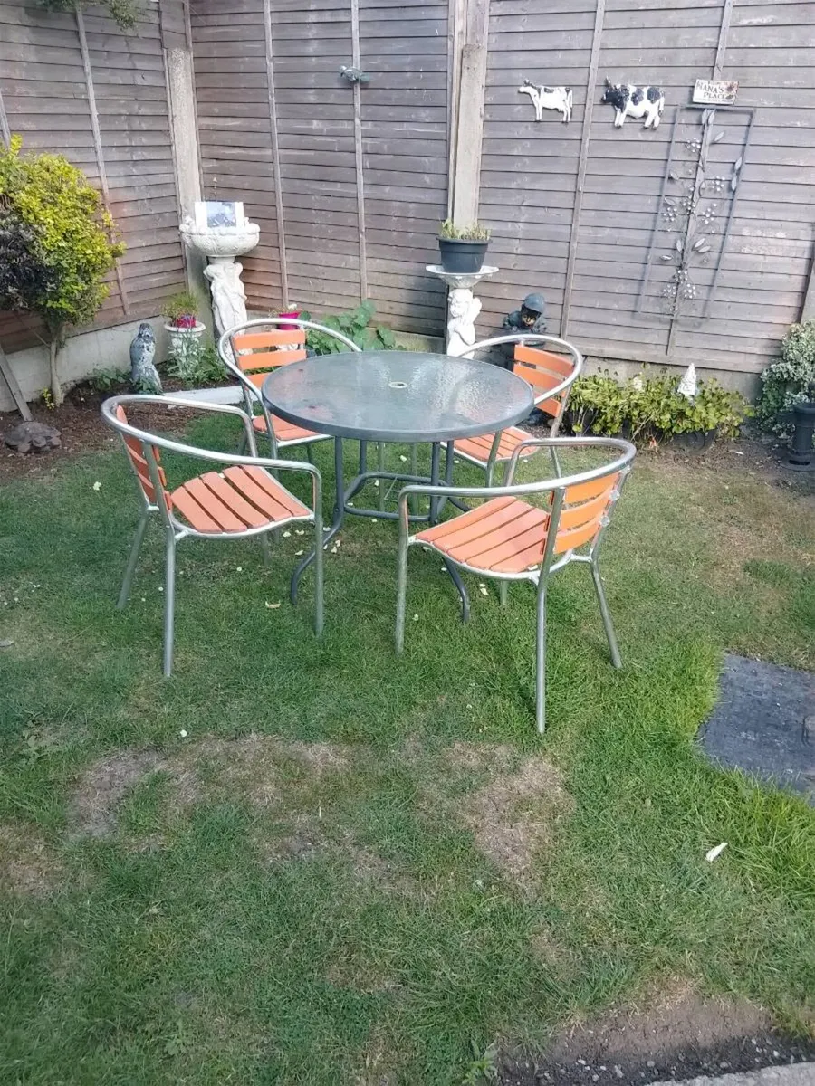 Garden table and chairs - Image 1