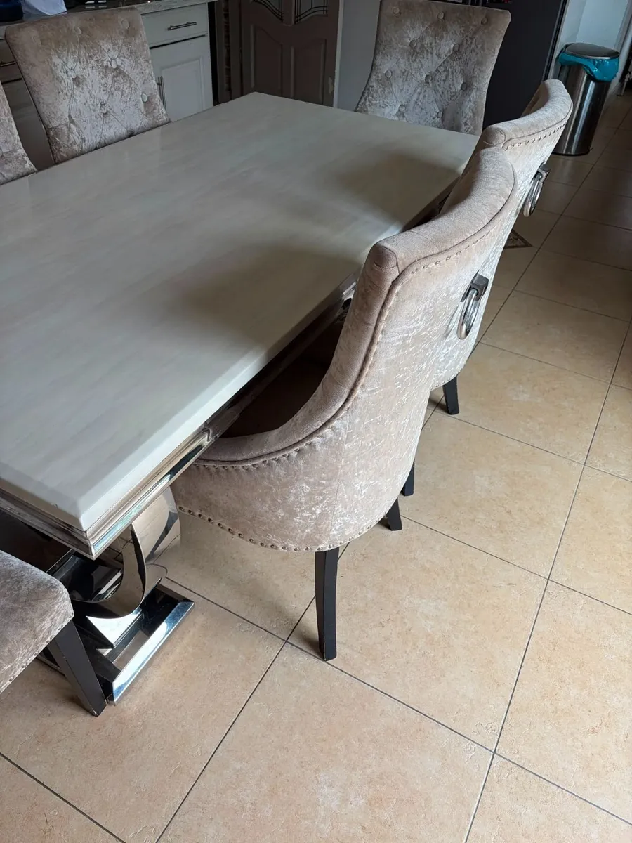 Dining table, 6 chairs - Image 2