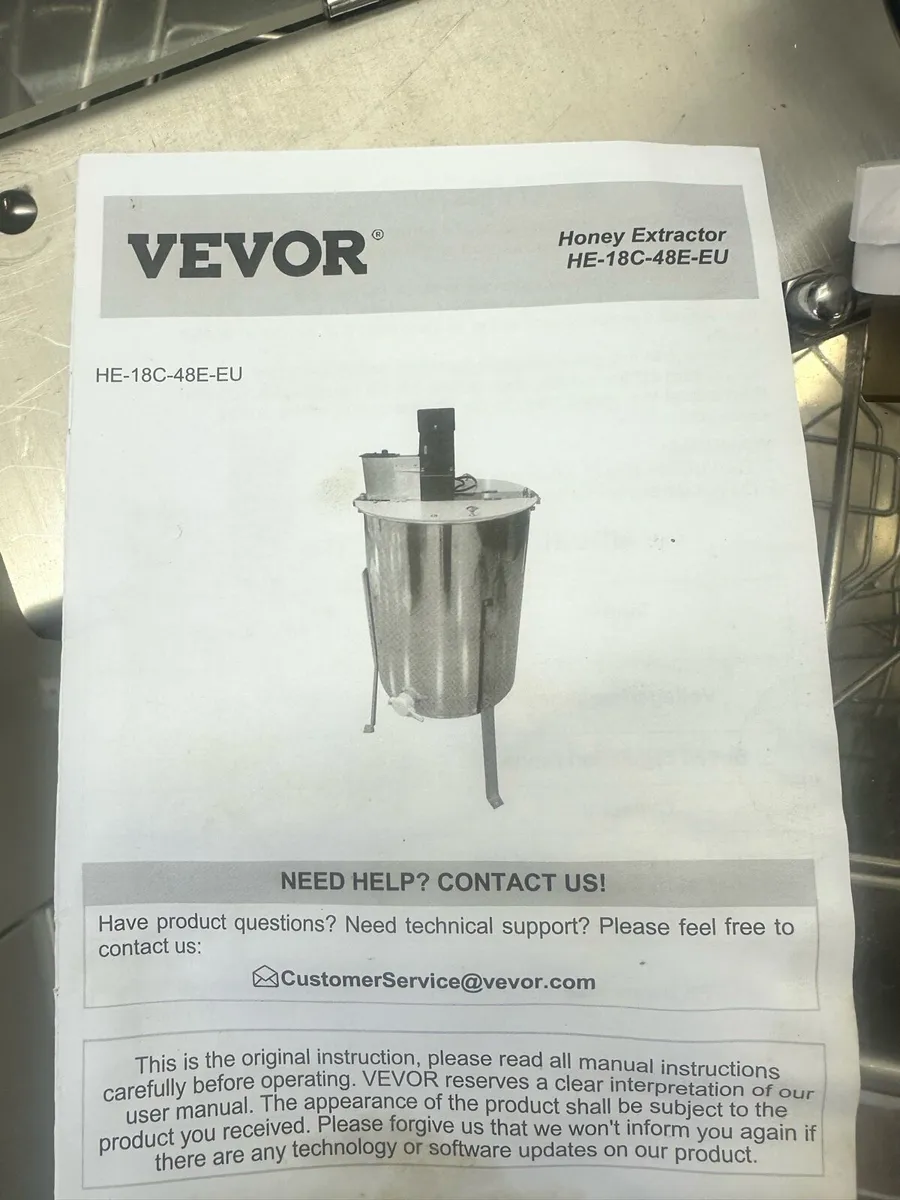 Electric honey extractor 4-8 frames - Image 3