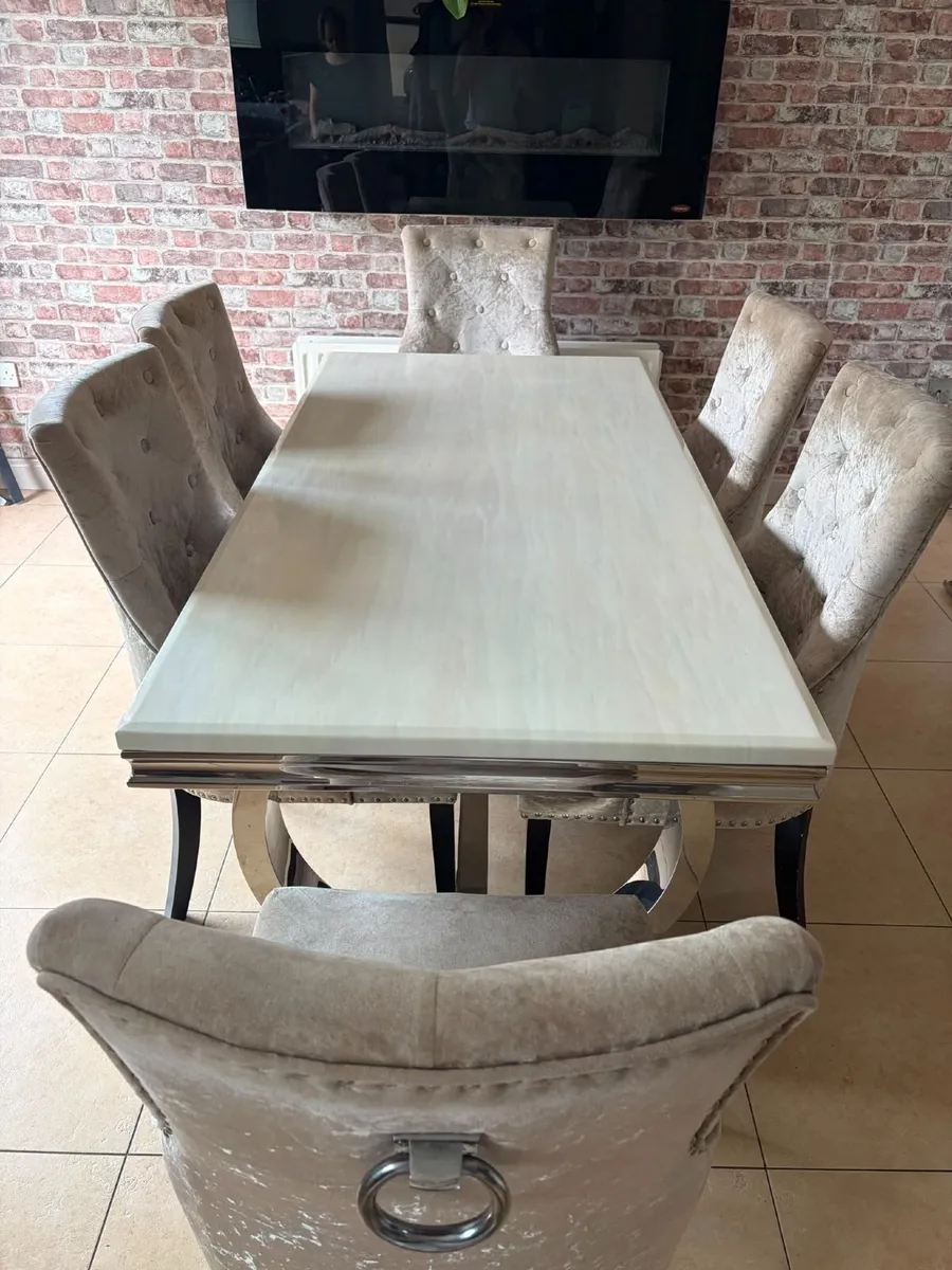 Dining table, 6 chairs - Image 3