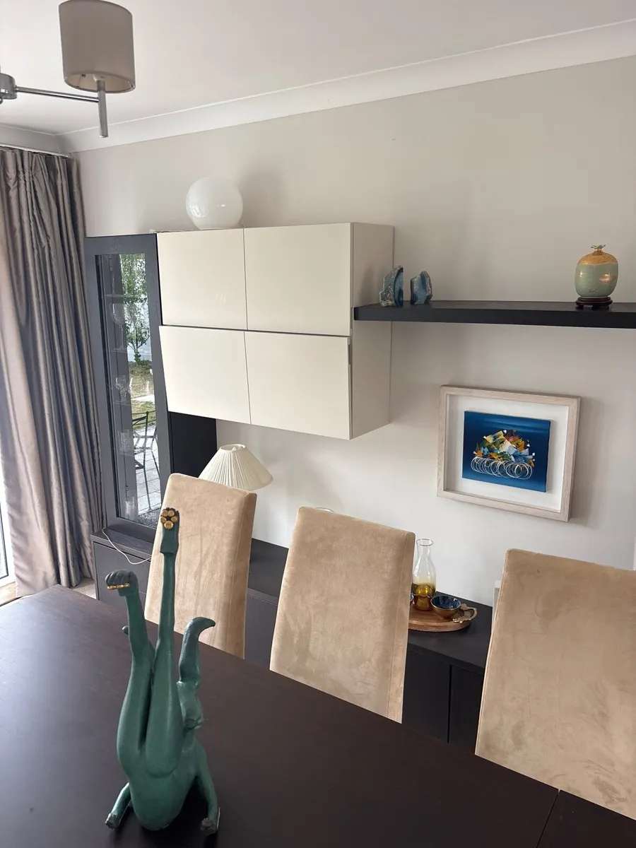 Bo Concept dining suite and wall and floor unit - Image 4