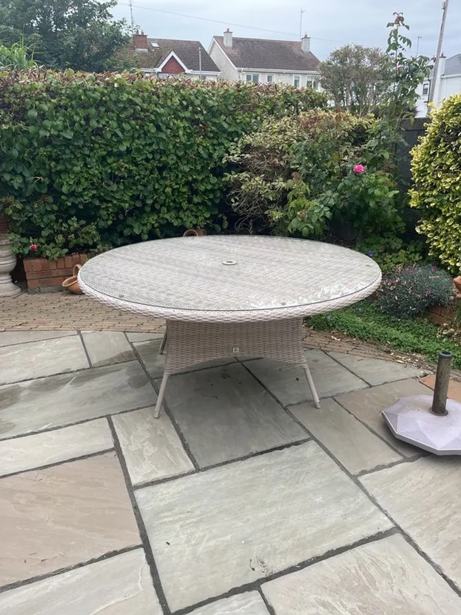 Wicker Patio Table