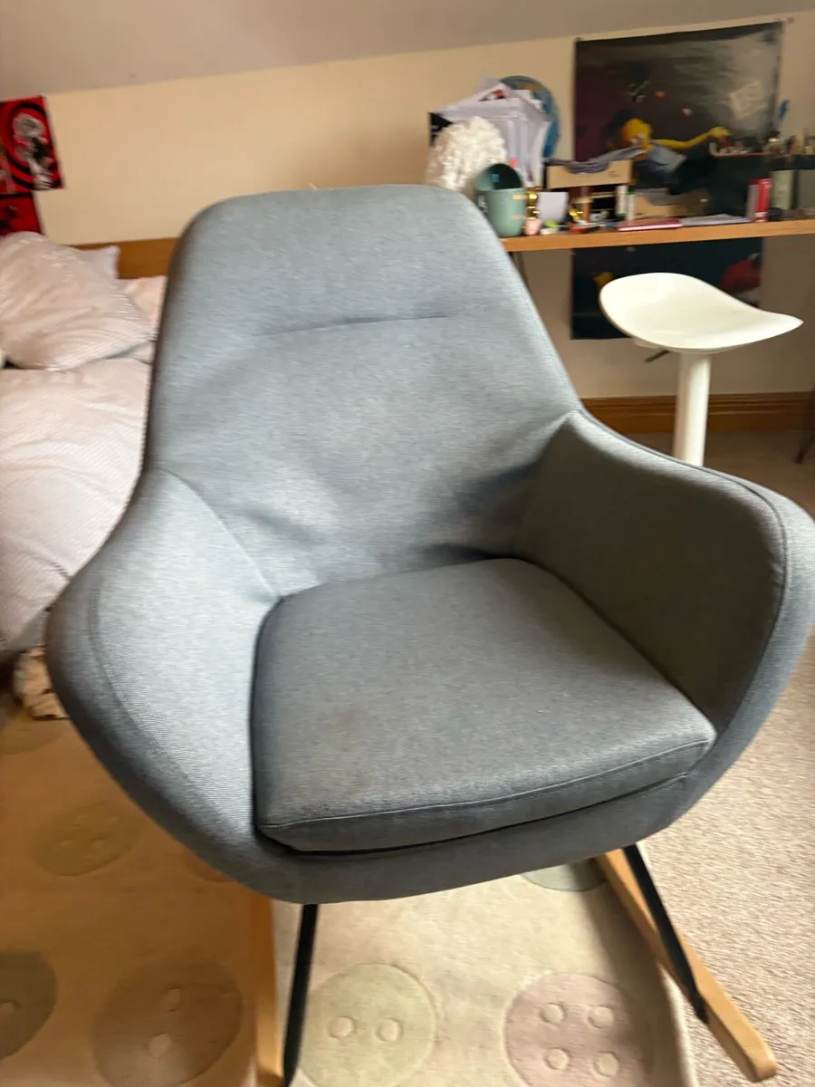 Grey Rocking Chair - Image 1
